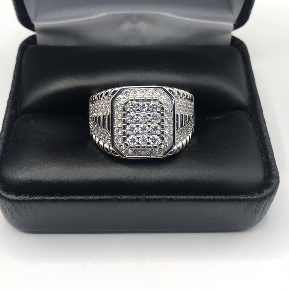 Other - 925 Sterling Silver 2.50CT MOISSANITE Men's Ring size 10 or 11